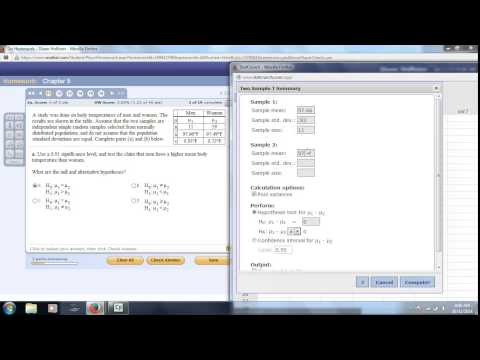 Two Sample hypothesis testing / Chapter 9