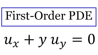 First-order PDE (variable coefficients)