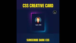 CSS Creative Card UI #Shorts