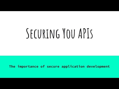 Udacity Webinar Wk 9: Securing your APIs