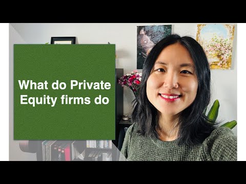 What do Private Equity firms do?
