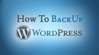 Free WordPress BackUp Plugin - How To Video