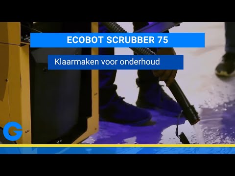 Ecobot Scrubber 75 - Klaarmaken voor onderhoud