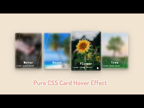 Pure CSS card Hover Effect Using HTML and CSS - CSS Image Card Effects
