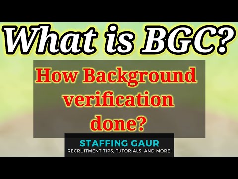 BGC | Background Verification Check in Hindi