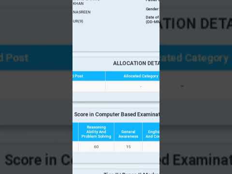 SSC MTS 2023 SCORECARD
