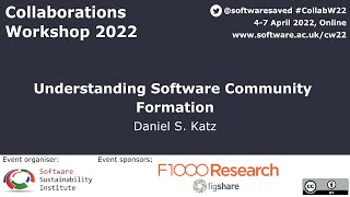 Understanding Software Community Formation - CW22 Lightning Talk