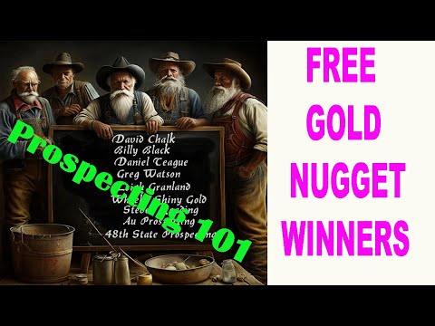 Here are the two winners for the FREE Australian gold nugget giveaways.Thankyou to all that entered!
