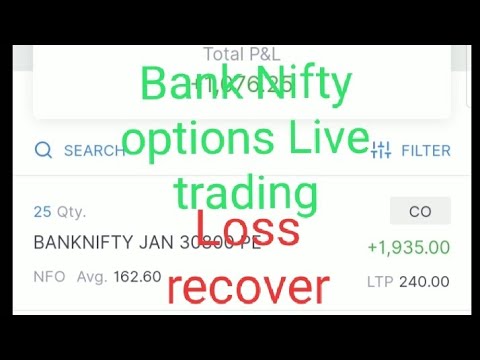 Bank Nifty Put Option Buy Live profit || loss recover || zerodha Live intraday option trading..