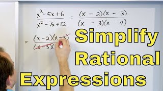 06 - Simplifying Rational Expressions in Algebra, Part 1