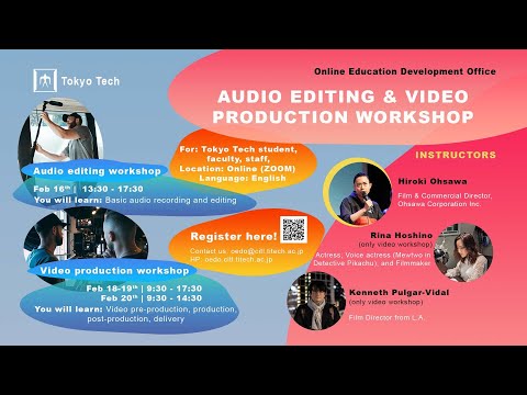Audio Editing and Video Production Workshop