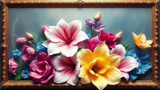 Heavenly Blossoms |  4K Calm & Stunning Flower Art | Silent Background