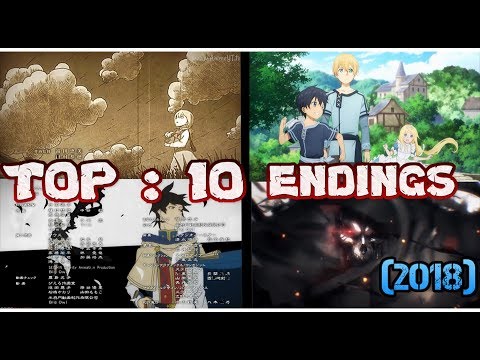 ||TOP 10: MEJORES ENDINGS DEL 2018||
