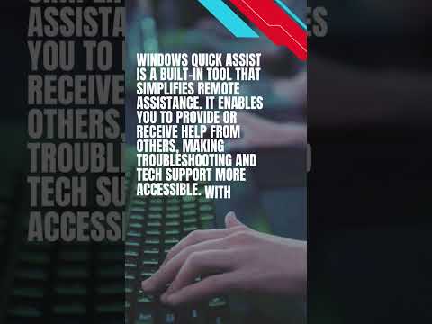 Quick Assist #techsupport #screensharing #remotedesktop