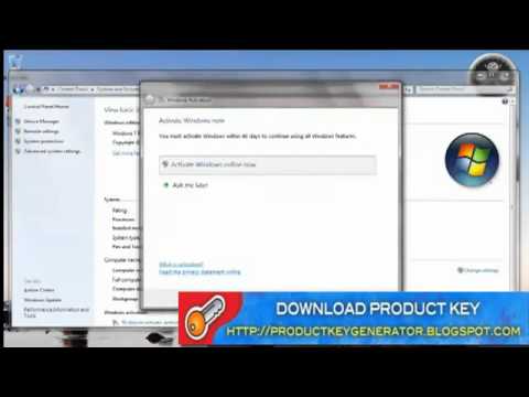 Windows 7 ultimate activation key 32 bit 64 bit   YouTube