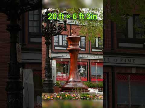World's largest chess piece #chess #chessfacts #stlouis