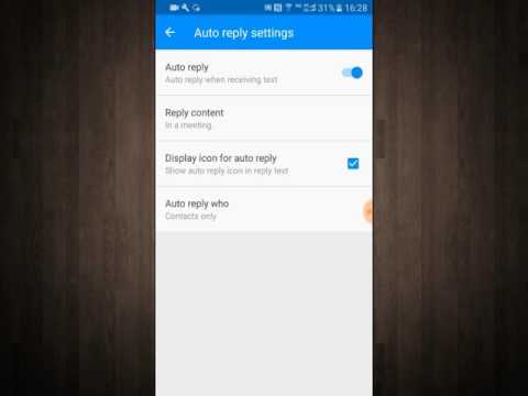 Next SMS - Set auto reply
