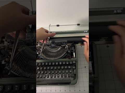 Reassembling an Olympia SM3 Typewriter