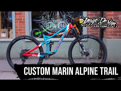 We custom painted a ONE OF A KIND Marin Alpine Trail!! // Image Design Custom