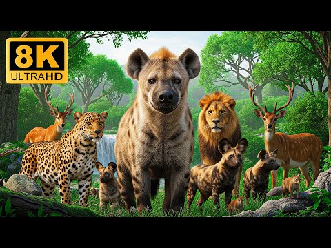 Exotic Rainforest Flow 8K ULTRA HD 🌿 Soothing Sounds of Nature and Wildlife