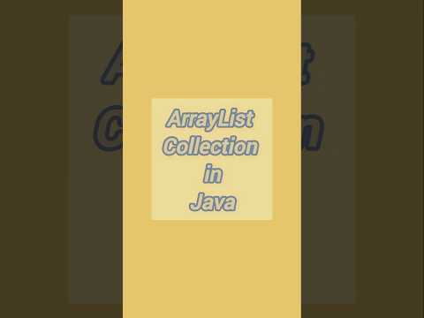 ArrayList collection code (with inbuilt functions) in java🖥️ #shorts #short