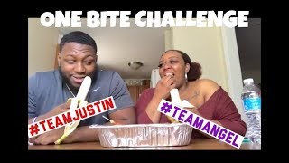 ONE BITE CHALLENGE!!! Crazyyyy must See!!!😂😂 (1st video)