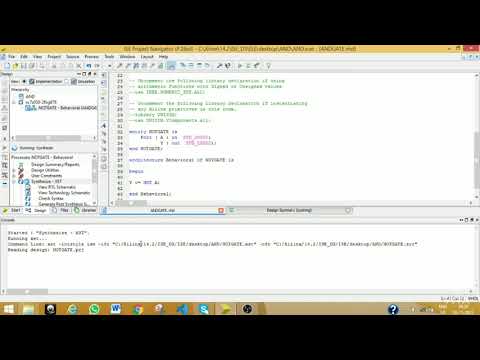 VHDL CODE FOR NOT GATE BY BEHAVIOURAL MODELLING USING XILINX. #shorts #programming  #xilinx #vlsi