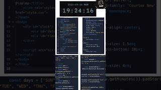 Clock date show||#html #css #js #htmlproject #jsproject #cssprojects
