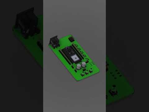 Custom #PCB featuring #ESP32 and ordered in #jlcpcb
