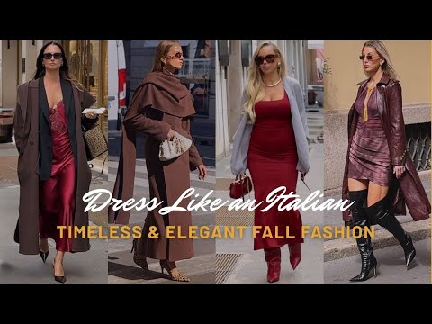 🔥 Top Fashion Trends & Burgundy Looks for Fall/Winter | Street Style Milan 2025