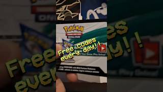 Free Pokemon TCG codes every day🤩 58.day #pokemon #freecodes #tcg #tcgpokemon #pokémon #shorts #card