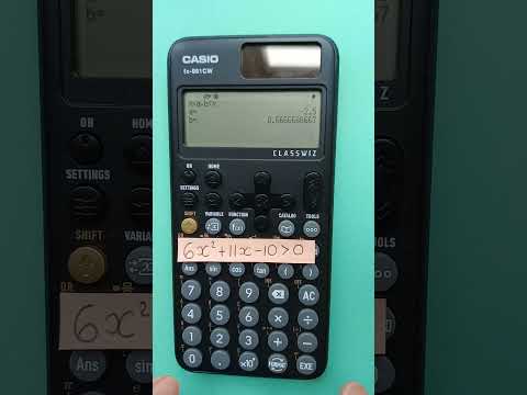 Solve Quadratic Inequalities on the Casio fx-991CW Maths Calculator Tips