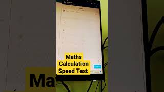 Maths Calculation Speed Test #calculationbooster #calculationtricks #maths_calculation
