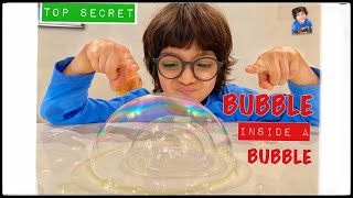 Bubble inside bubble TRICK | Easy science experiment