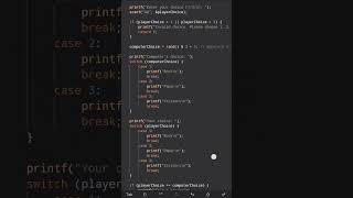 How to make a rock, paper,scissors game using C program #coding #code #developer #shorts #short