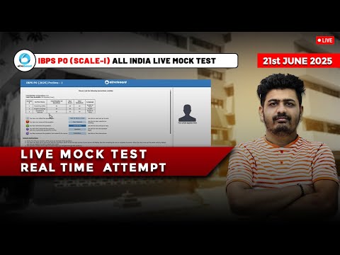 🎯Oliveboard IBPS PO Live Mock Test📚✍️ 21st June | Share Score📝👆 | How to Attempt Mock #ibps #ibpspo