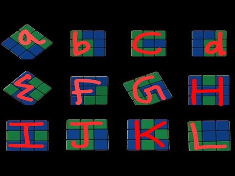 Learn Making English Alphabet in Cube