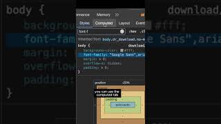 Quick ways to find CSS properties in Chrome #webdev #chromedev #css