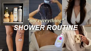 MY EVERYTHING SHOWER ROUTINE 🤍✨ *vanilla edition* | hair care, body care, skin care & self care
