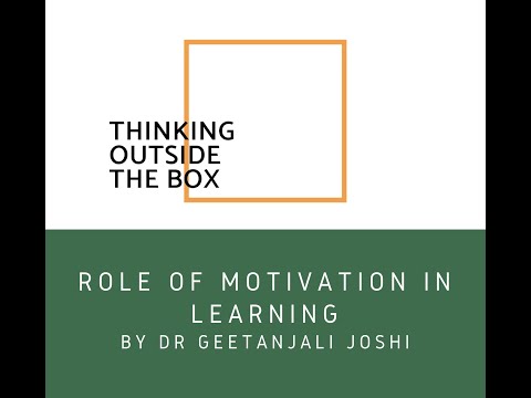 Role of Motivation in Learning