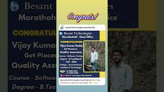 Best Software Testing Course in Bangalore with Placement | Besant Technologies Marathahalli