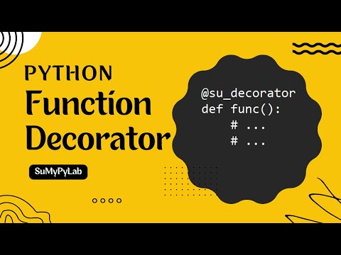 Python Function Decorator | Function Decorator in Python | Decorator in Python | SuMyPyLab