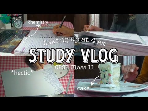 Study vlog🕓 Waking up at 4 am, revising for exams, revision, notes taking