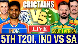 🔴 IND vs SA Live Match Today, 5th T20I, Live Cricket Scores Commentary, India v South Africa
