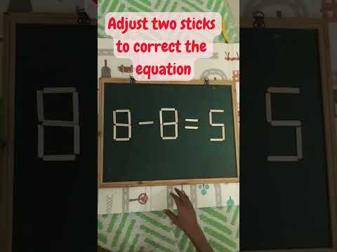 Solve This Matchstick Maths Puzzle 1! Move 2 Sticks to Make It Right!  | Jas & Mahi Fun | #puzzle