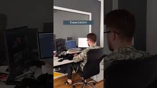 😂 Working at the office: Expectation👨‍💻 VS Reality 😴#shorts #programmerlife #programminghumor