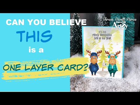 Christmas Scenic One-layer Card
