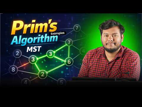 Prim's Algorithm MST Example | Minimum Spanning Tree | Data Structure | Bangla Tutorial