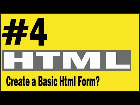 How to Create a Basic Webpage form with Html
