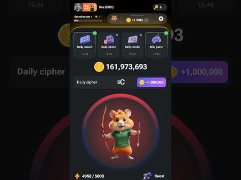 Hamster Kombat daily Cipher August 4 #hamsterkombat  #mining #dailycombo #shorts #viralshorts